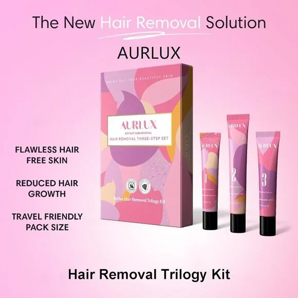 Hair Removal Trilogy Kit for Face with Cream & Smoothing Gel & Hydration Lotion - Picture 2 of 7